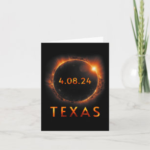 Solar Eclipse insgesamt 8. April 2024 Texas Solar Karte