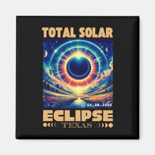 Solar Eclipse insgesamt 8. April 2024 Texas Solar Magnet