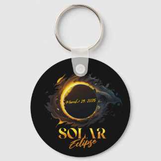 Solar Eclipse März 29 2025 Gedenkfeier Schlüsselanhänger
