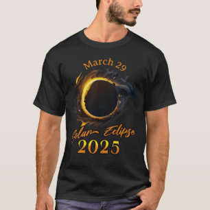 Solar Eclipse März 29 2025 Gedenkfeier T - Shirt