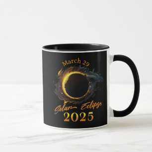 Solar Eclipse März 29 2025 Gedenkfeier Tasse