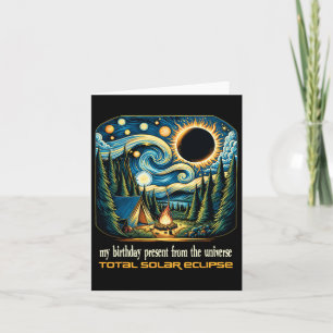 Solar Eclipse meine Geburtstagspräsenz von der Uni Karte