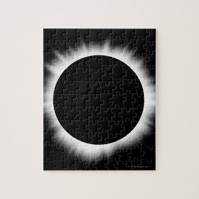 Solar Eclipse mit Corona (Vertikal)