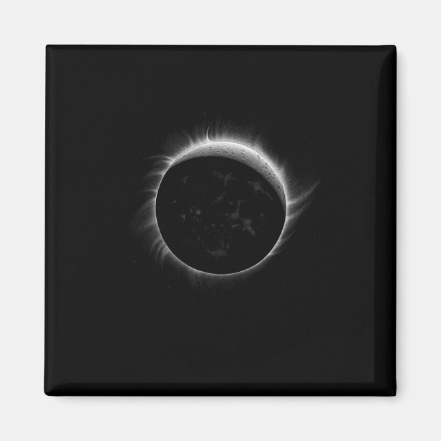 Solar Eclipse Moon und Sun Cool Event Graphic Magnet (Vorne)