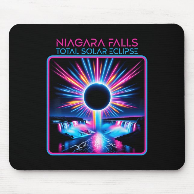 Solar Eclipse Niagara Falls Totality Event Souveni Mousepad (Vorne)