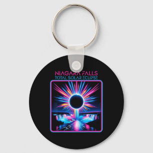 Solar Eclipse Niagara Falls Totality Event Souveni Schlüsselanhänger