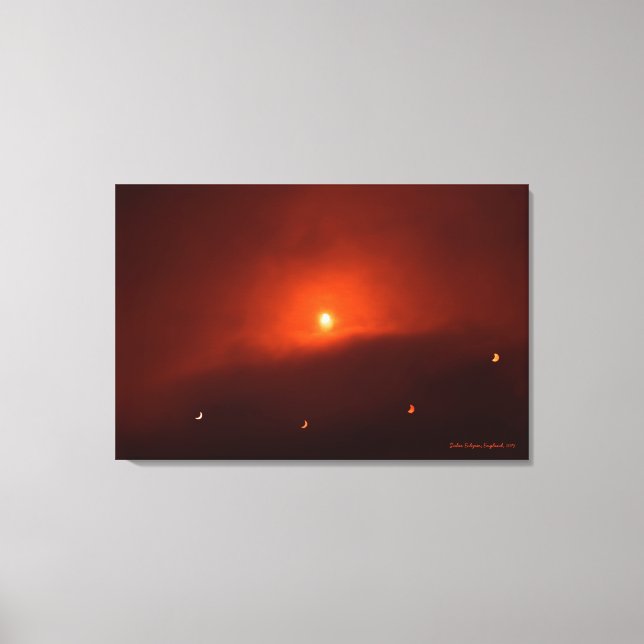 Solar Eclipse over Somerset, 2015 Leinwanddruck (Vorderseite)