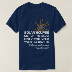 Solar Eclipse Performance lustig anpassbar T-Shirt