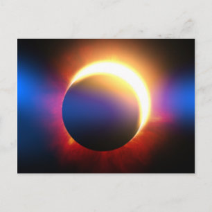 Solar-Eclipse Postkarte