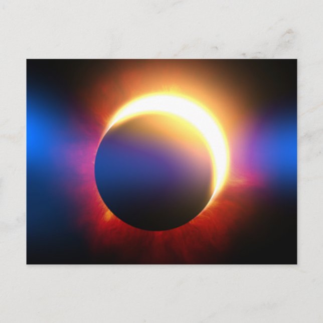 Solar-Eclipse Postkarte (Vorderseite)