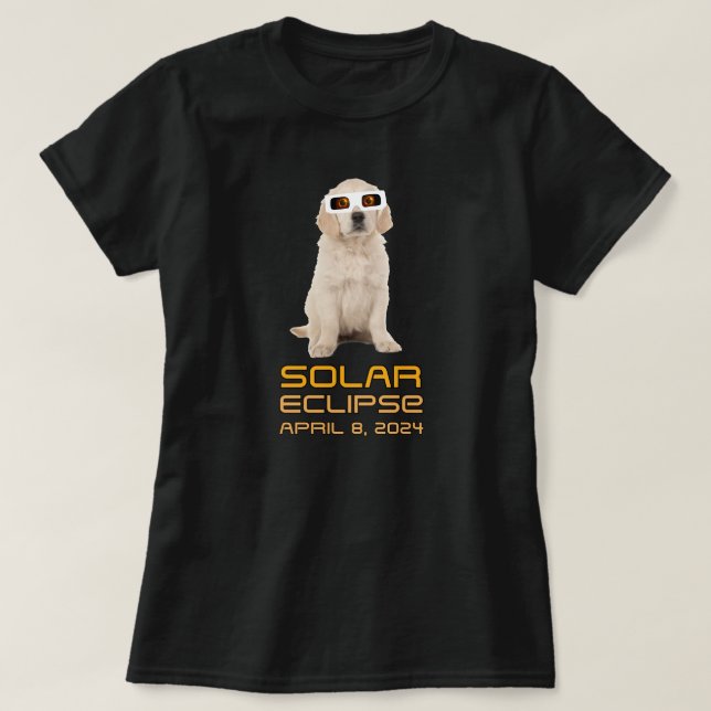 Solar Eclipse Puppy T-Shirt (Design vorne)