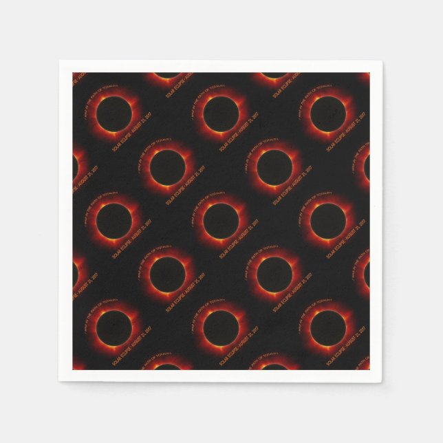 Solar-Eclipse Serviette (Vorderseite)