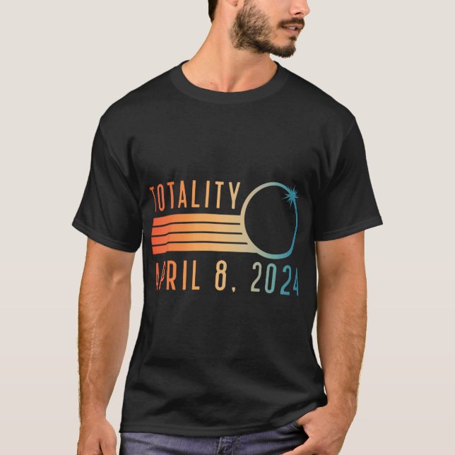 Solar Eclipse Shirt 8. April 2024 Totality Solar E (Vorderseite)
