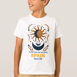 Solar Eclipse Spanien August 2026 insgesamt T-Shirt