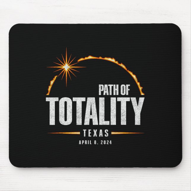 Solar-Eclipse Texas insgesamt - Eclipse 2024 insge Mousepad (Vorne)