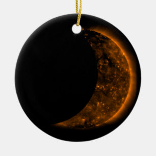 Solar Eclipse Transit Keramik Ornament