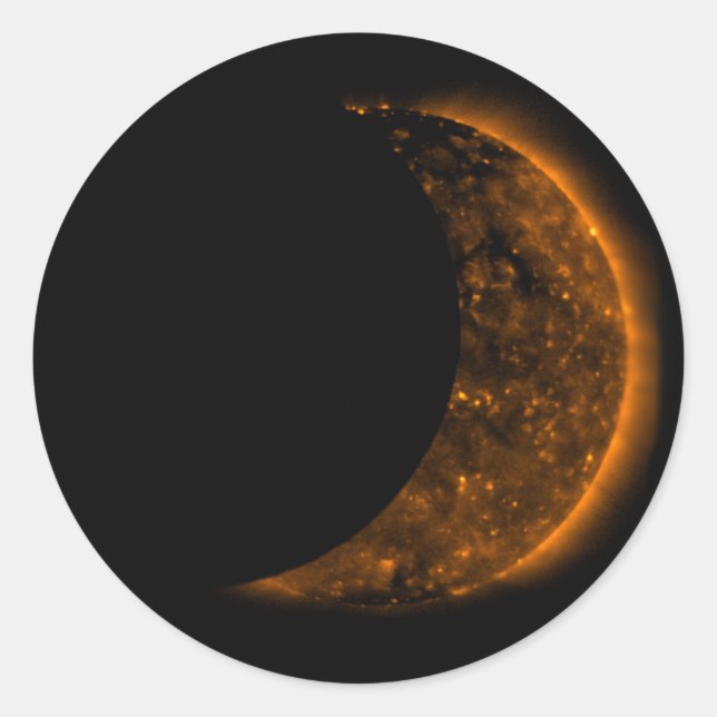 Solar Eclipse Transit Runder Aufkleber (Vorderseite)