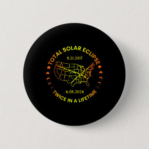 Solar-Eclipse zweimal im Leben 2024 Gesamtsolaranl Button