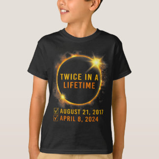 Solar-Eclipse zweimal im Leben 2024 Solar-Eclipse T-Shirt
