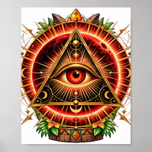 Solar Ember Eye Poster