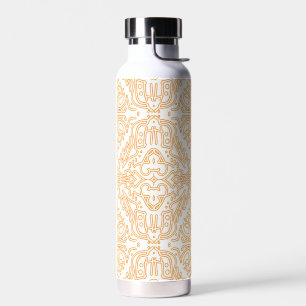Solar Flare Gold Damast-Handyhülle / iPad-Hülle Trinkflasche