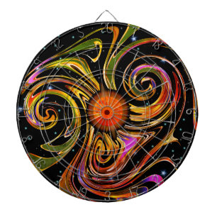 Solar Flare Starry Space Dartboard Dartscheibe