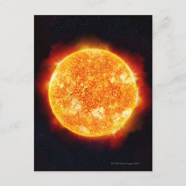 Solar Flares Postkarte (Vorderseite)