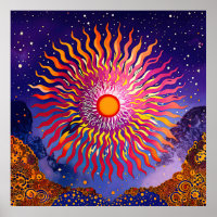 "Solar flüstert in den Himmel" Die Sonne