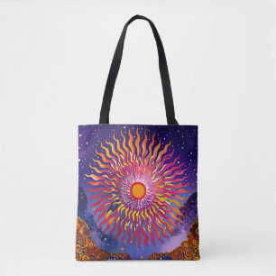 "Solar flüstert in den Himmel" Die Sonne Tasche