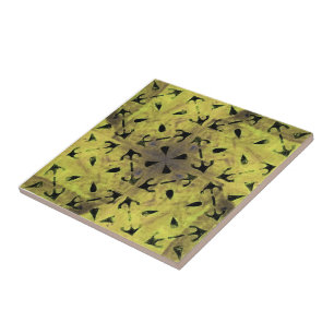 Solar Fragment abstrakt Geometrisch Fliese