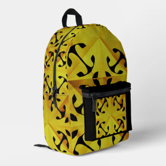 Solar Fragment abstrakte Geometrie Bedruckter Rucksack