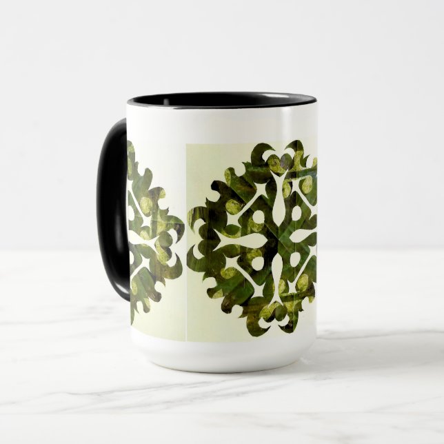 Solar Fragment abstrakte Geometrie Tasse (Vorderseite Links)