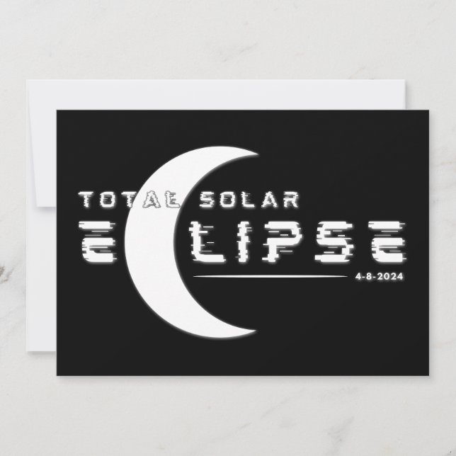 SOLAR GESAMT ECLIPSE 2024 EINLADUNG (Vorderseite)