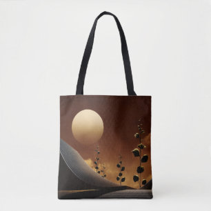 Solar Horizon - Stilvolle Solarpunk Tote Bag Tasche