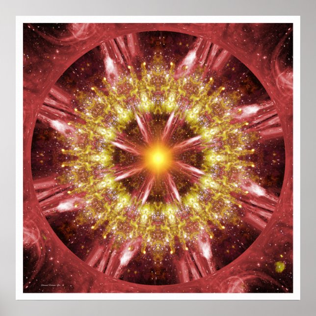 Solar Mandala 12 Poster (Vorne)