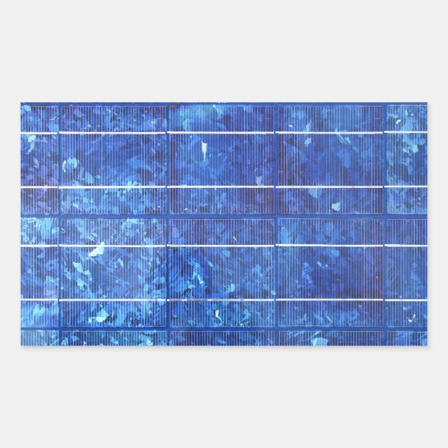 Solar panel rechteckiger aufkleber (Vorderseite)