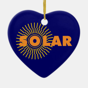 Solar Power Sun Keramik Ornament