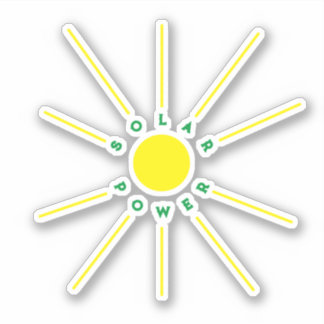 Solar-Power Vinyl-Sticker Aufkleber