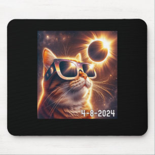 Solar-Shirt 2024 Eclipse Wearing Gles Mousepad