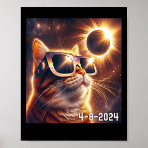 Solar-Shirt 2024 Eclipse Wearing Gles Poster