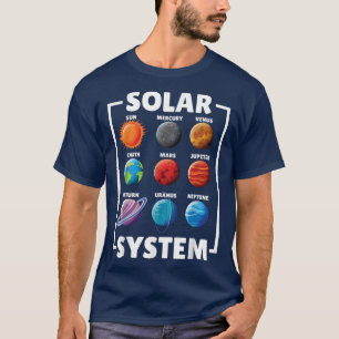 Solar Star System Planet Science Astronomy Lovers T-Shirt