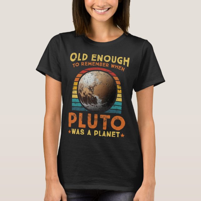 Solar System old enough Pluto Space and Planets Sc T-Shirt (Vorderseite)