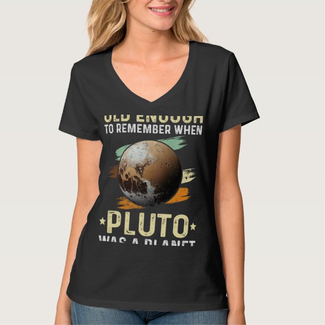 Solar System old enough Pluto Space and Planets Sc T-Shirt (Vorderseite)