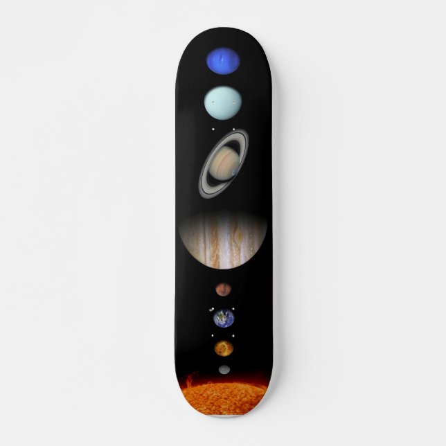 Solar System planar Skate Deck Skateboard (Vorne)