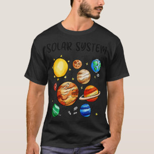 Solar System Planets Astronomie Space Science Boys T-Shirt