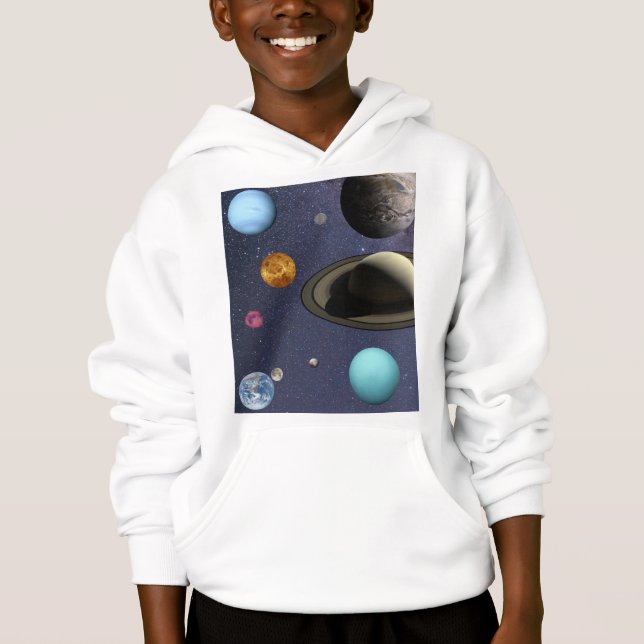 Solar system planets hoodie (Vorderseite)