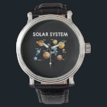 Solar System Planets Science Space Armbanduhr<br><div class="desc">Vielleicht können Sie nicht alle Planeten des Sonnensystems besuchen,  aber zumindest können Sie etwas über die Astronomie Planets Space Science Astrophysik lernen,  wie die Mars Pluto und die Sun Moon Stars und Saturn. Es ist auch eine großartige Art,  Kids Science zu lehren.</div>
