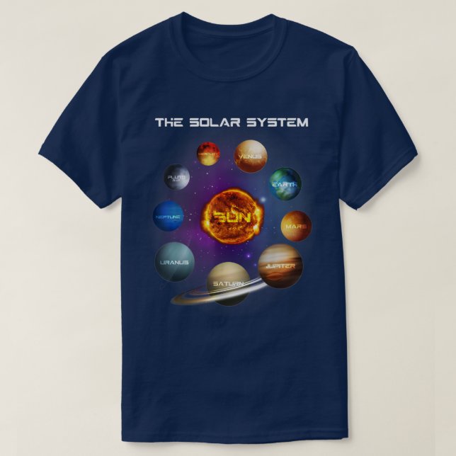 Solar System Planets Science Space Astronomy STEM  T-Shirt (Design vorne)