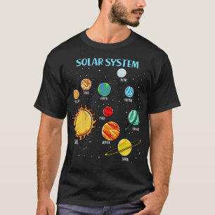 Solar System Planets Science Space Boys Girls SEM T-Shirt