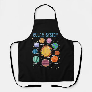 Solar System Planets Science Space Boys Girls STEM Schürze